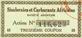 Coupon Sisaleraies et Carburants Africains